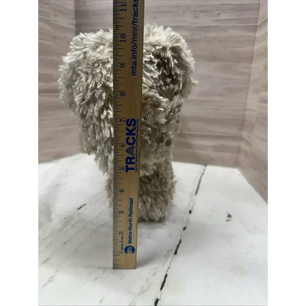 Pottery Barn Cozy Faux Fur Tangled Dog In Christmas Lights Pillow 17